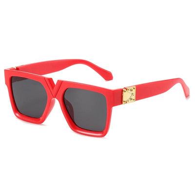 Unisex 2020 New Square Big Frame Metal Decoration Sunglasses For Men And Women-Unique and Classy