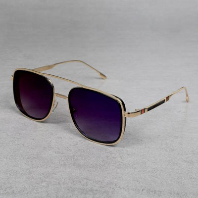 Metal Frame Blue Gradient Sunglasses For Men And Women-Unique and Classy