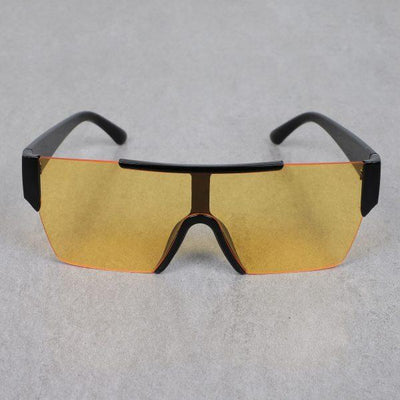 One Piece Yellow Candy Sunglasses For Men And Women-Unique and Classy