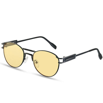 2021 Luxury Steampunk Brand High Quality Round Frame Sunglasses For Unisex-Unique and Classy