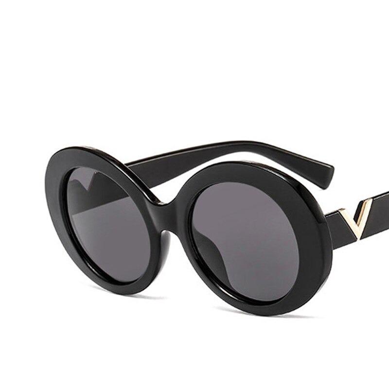 2020 New Vintage Luxury Metal Designer Brand Retro Oval Big Frame Sunglasses For Men And Women-Unique and Classy