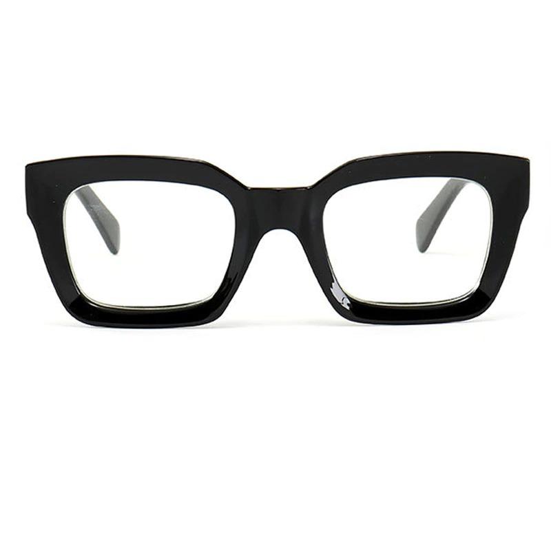 Retro Acetate Anti Blue Transparent Clear Lens Square Eyeglasses Spectacle Frame For Men And Women