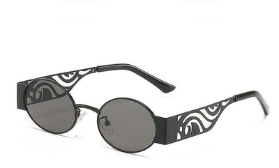 2021 Brand Designer Steampunk New Oval Small Frame Fashion Classic Vintage Sunglasses For Men And Women-Unique and Classy