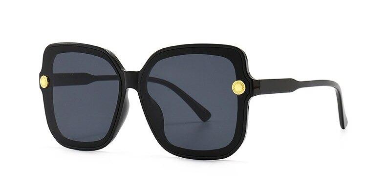Oversized Square Frame Retro Fashion Brand High Quality Trendy Classic Vintage UV400 Gradient Sunglasses For Men And Women-Unique and Classy