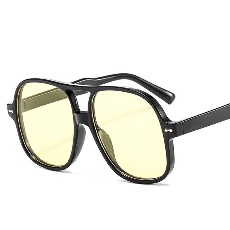Luxury Vintage Brand Big Designer Frame Sunglasses For Unisex-Unique and Classy