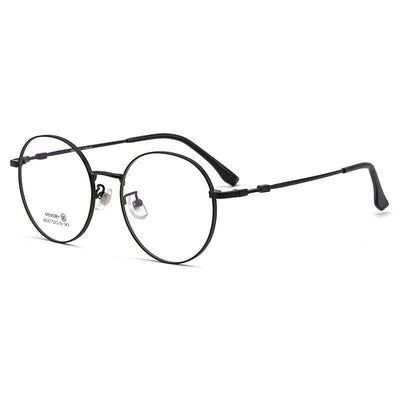 2021 New Ultra Light Retro Anti Blue Round Titanium Eyeglasses Spectacle Frame For Men And Women