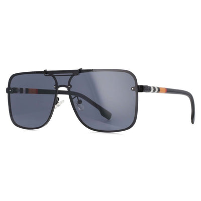 Oversized Decorative Square Frame Designer Sunglasses For Unisex-Unique and Classy