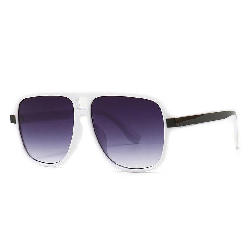 Trending Retro Fashion Square Frame Mirror Lens Unique Shades UV400 Protection Gradient Sunglasses For Men And Women-Unique and Classy