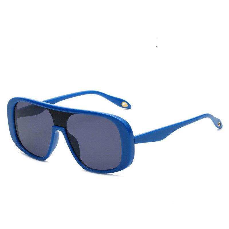 Designer UV400 Gradient Shades Flat Top Clear Big Frame Sunglasses For Men And Women-Unique and Classy