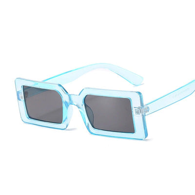 Retro Small Rectangular Candy Shades Sunglasses For Unisex-Unique and Classy