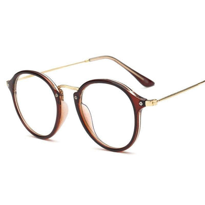 Classic Style Round Retro Fashion Brand Vintage Transparent Clear Lens High Quality Sunglasses For Men And Women-Unique and Classy