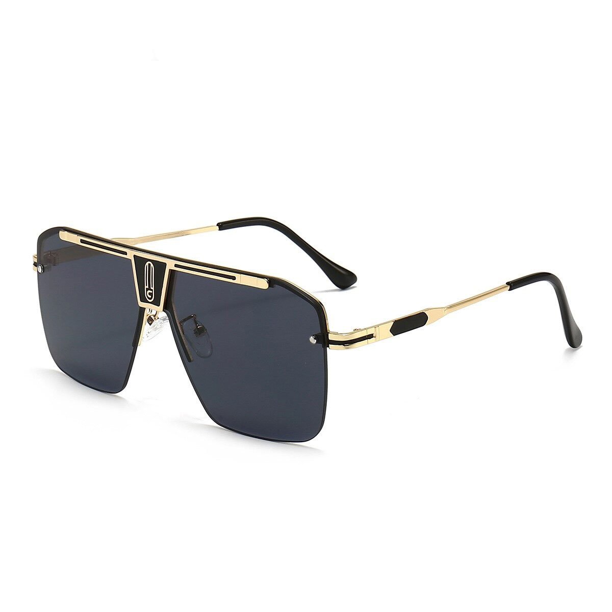 New Classic Square Metal Frame Sunglasses For Unisex-Unique and Classy