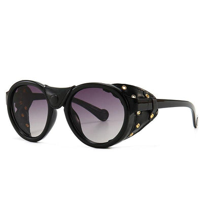 Vintage Polarized Fashion Oversized Round Steampunk Sunglasses For Men And Women-Unique and Classy