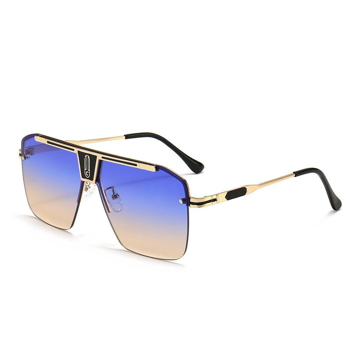 New Classic Square Metal Frame Sunglasses For Unisex-Unique and Classy