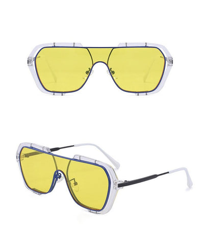 Big Square Frame Retro Fashion Outdoor Driving UV400 Protection Vintage Brand Designer Sunglasses For Men And Women-Unique and Classy