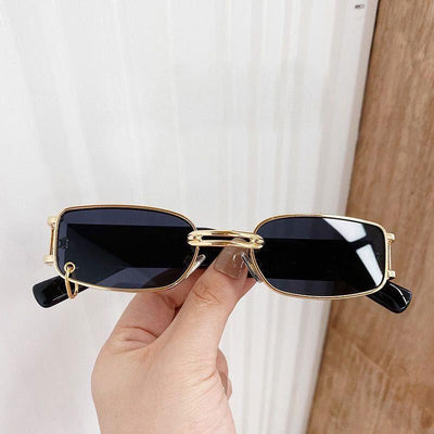 Luxury Vintage Metal Small Square Sunglasses For Men And Women-Unique and Classy