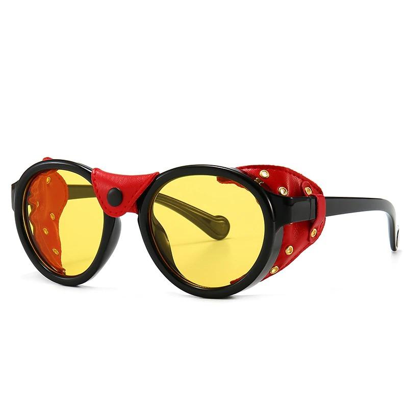 Vintage Polarized Fashion Oversized Round Steampunk Sunglasses For Men And Women-Unique and Classy