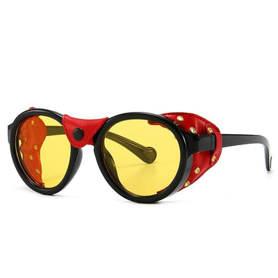 Vintage Polarized Fashion Oversized Round Steampunk Sunglasses For Men And Women-Unique and Classy