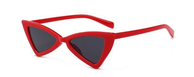 Retro Vintage Flat Triangle Cateye Designer Sunglasses For Men And Women-Unique and Classy