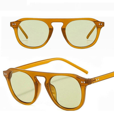 Designer Round Frame Retro Fashion Sunglasses For Unisex-Unique and Classy
