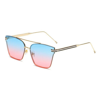 Retro Designer Brand Mirror Lens Gradient Sunglasses For Men And Women-Unique and Classy