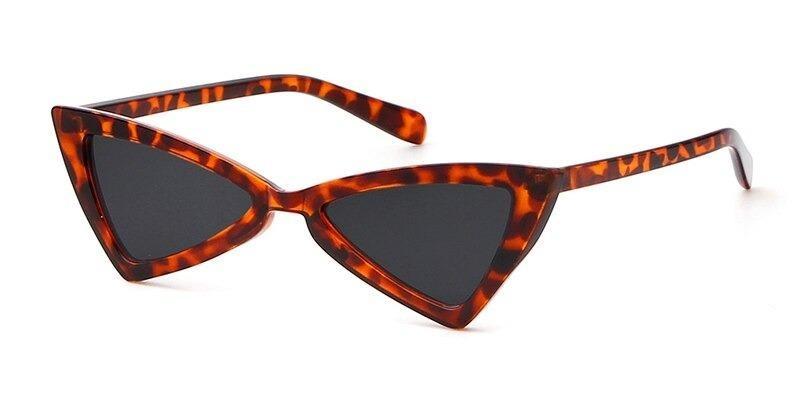 CUTIE Triangle Sunglasses Women Brand Designer Vintage Cat Eye Frame 90s Stylish For Women-Unique and Classy