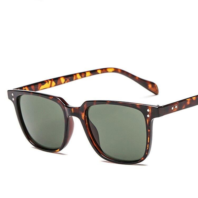 Vintage Brand Designer Shades Square Frame Sunglasses For Unisex-Unique and Classy