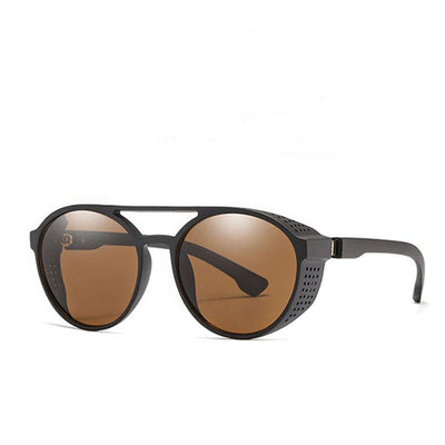 Trendy Vintage Steampunk Brand Retro Fashion Designer Goggles Round Flip Frame Sunglasses For Men And Women-Unique and Classy