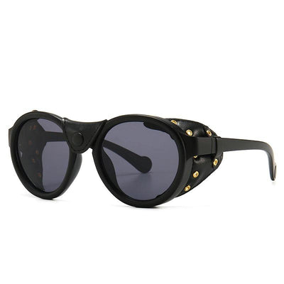 Vintage Polarized Fashion Oversized Round Steampunk Sunglasses For Men And Women-Unique and Classy
