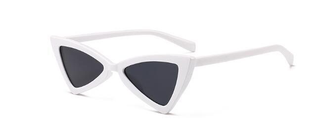 Flat Triangle Designer Retro Vintage Sunglasses For Women-Unique and Classy