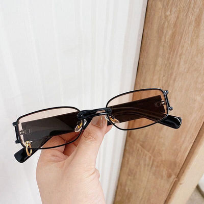 Luxury Vintage Metal Small Square Sunglasses For Men And Women-Unique and Classy