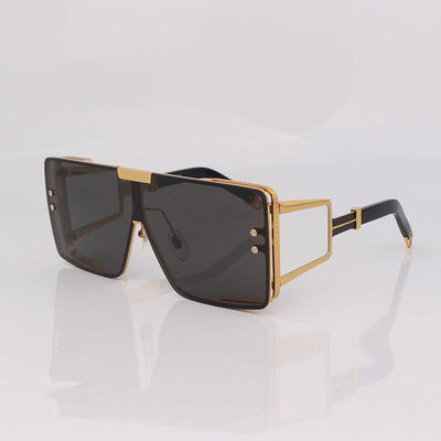 Trendy Oversized Retro Fashion Classic Wide Mirror Sunglasses For Unisex-Unique and Classy