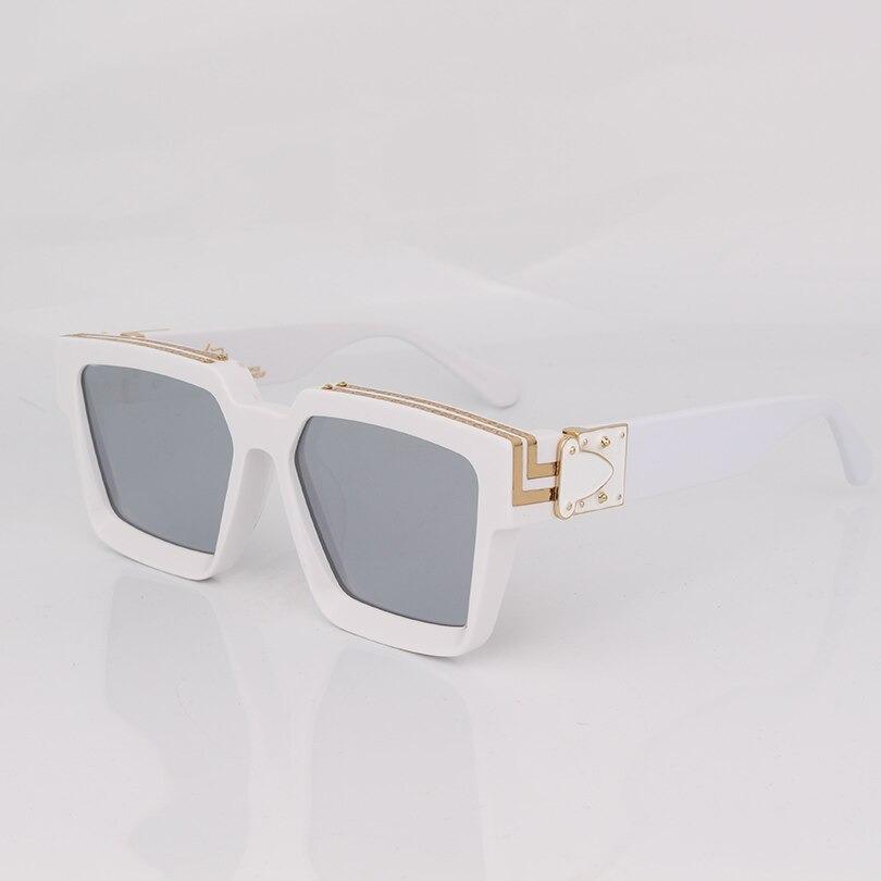 Classic Square Acetate Metal Frame Sunglasses For Unisex-Unique and Classy