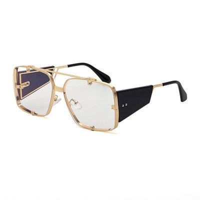 2020 Luxury Vintage Designer Brand Blur Block Retro Fashion Oversized Square Eyeglasses Spectacle Frame For Men And Women