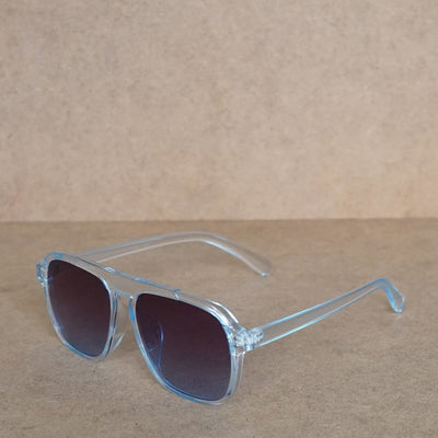 Stylish Square Winter Transparent Blue Gradient Sunglasses For Men And Women-Unique and Classy
