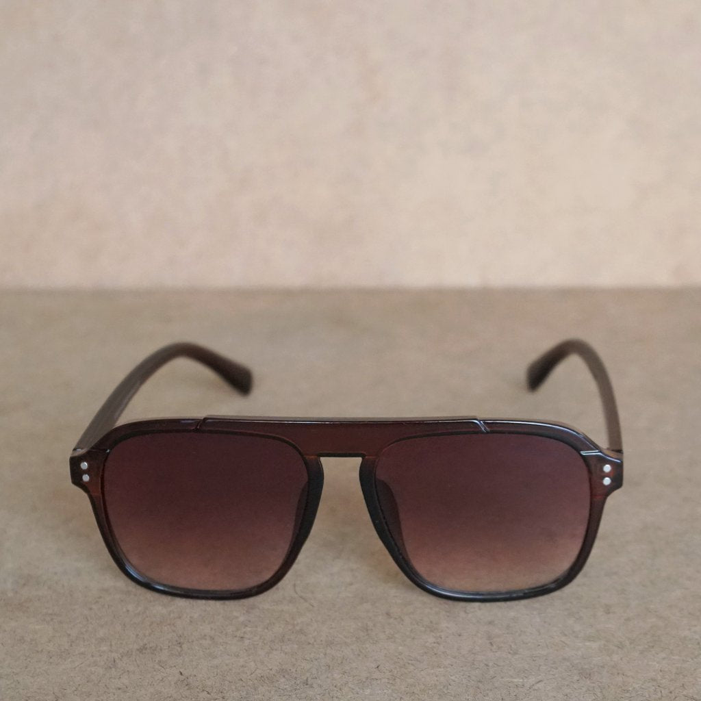 Stylish Square Winter Brown Gradient Sunglasses For Men And Women-Unique and Classy