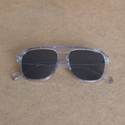 Stylish Square Winter Transparent Black Sunglasses For Men And Women-Unique and Classy