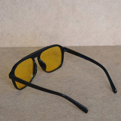 Stylish Square Winter Black Yellow Sunglasses For Men And Women-Unique and Classy