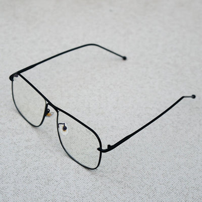 Classic Square Black Clear Sunglasses For Men And Women-Unique and Classy