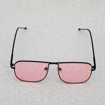 Classic Square Black Pink Sunglasses For Men And Women-Unique and Classy