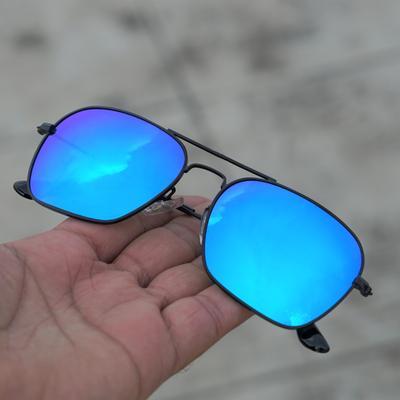 Raees Black And Aqua Mercury Square Sunglasses For Men And Women-Unique and Classy