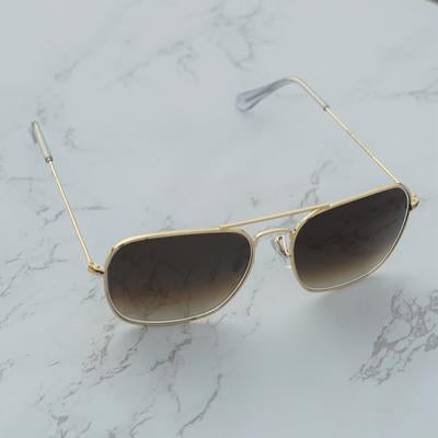 Raees Gold and Orange mercury Square Sunglasses For Men And Women-Unique and Classy