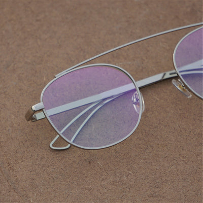 CURTIS SILVER TRANSPARENT ROUND FRAME For Men And Women-Unique and Classy