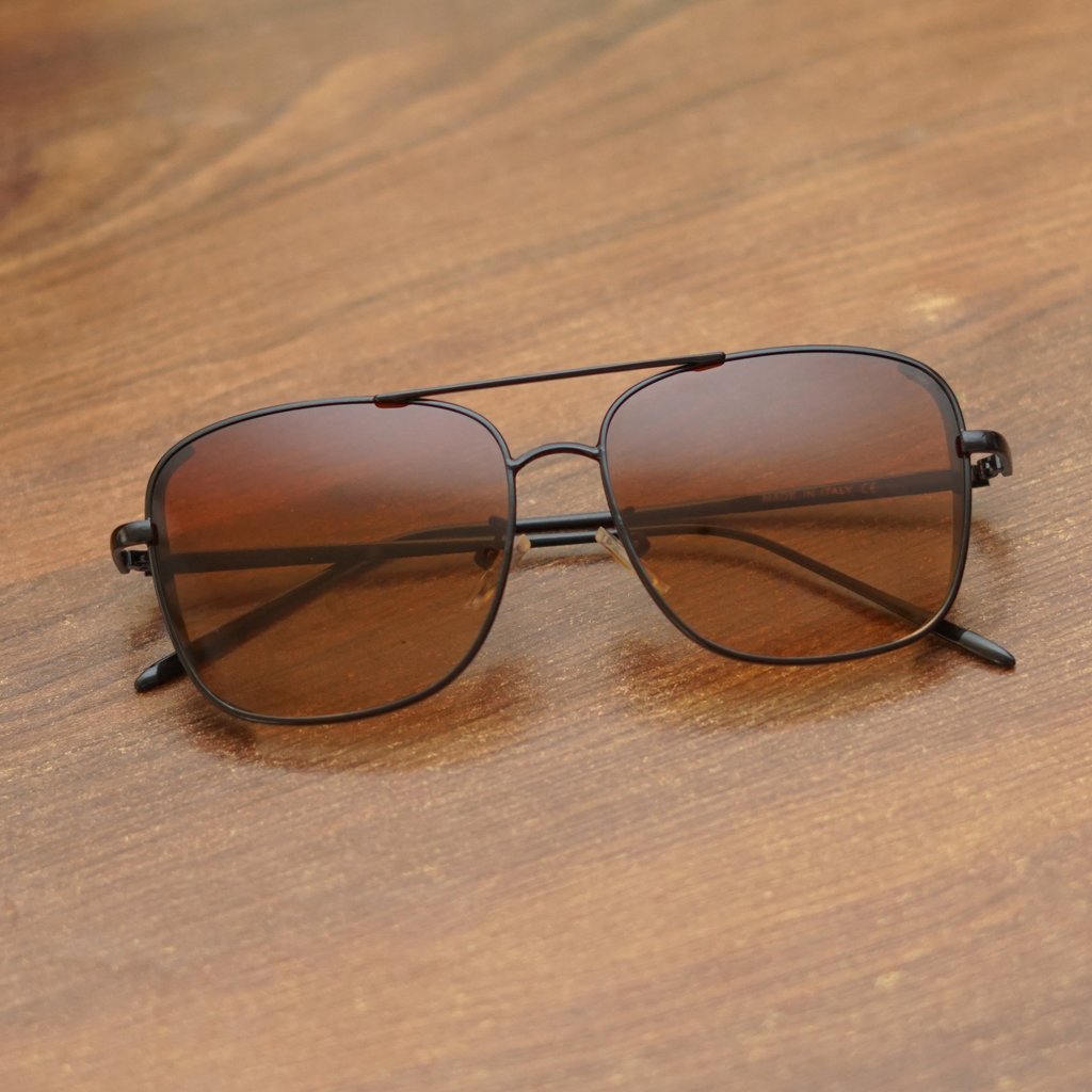 Rectangular Square Black Brown Sunglasses For Men And Women-Unique and Classy