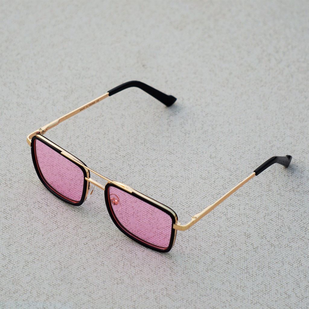 Classic Square Pink Candy Premium Sunglasses For Men And Women-Unique and Classy