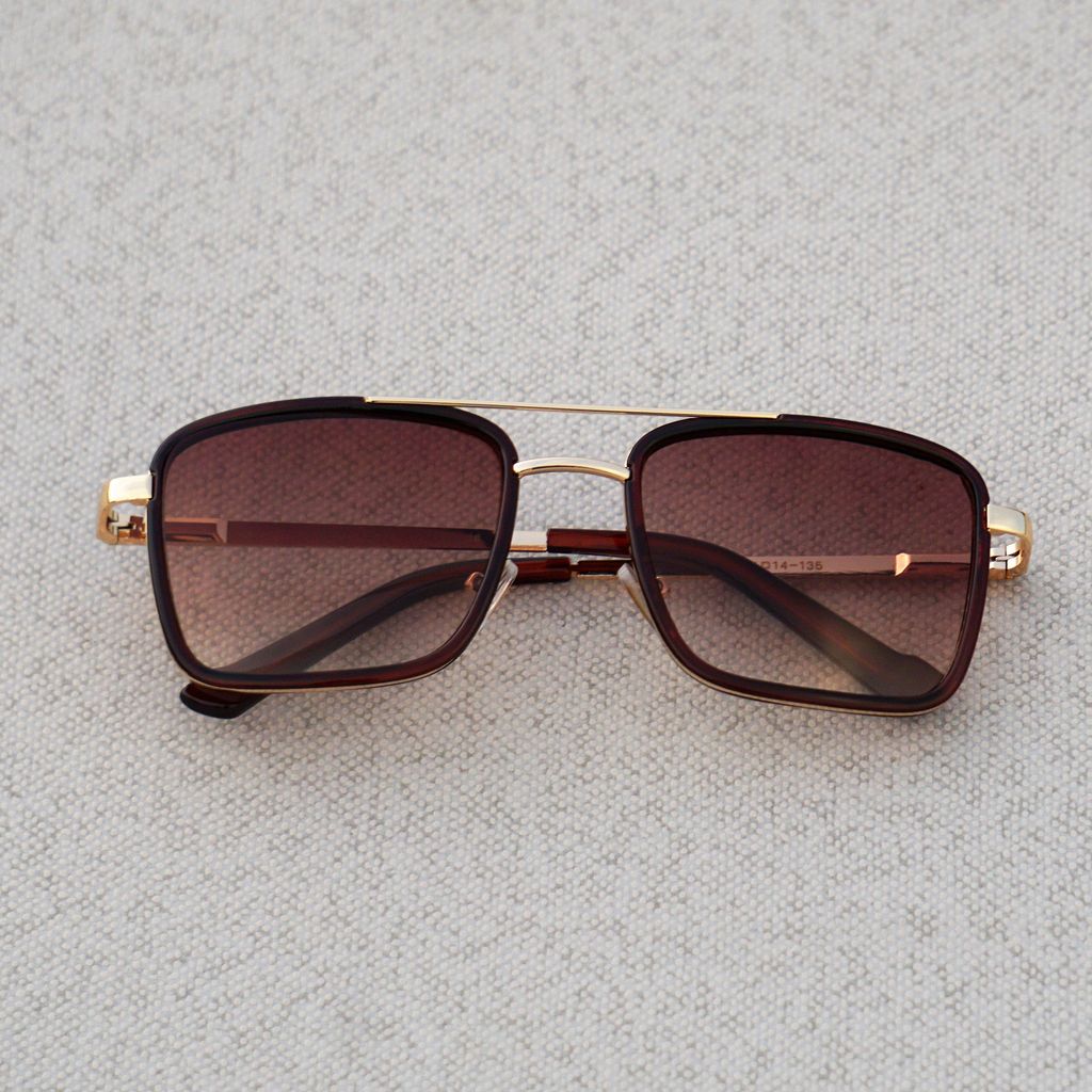 Classic Square Brown Candy Premium Sunglasses For Men And Women-Unique and Classy