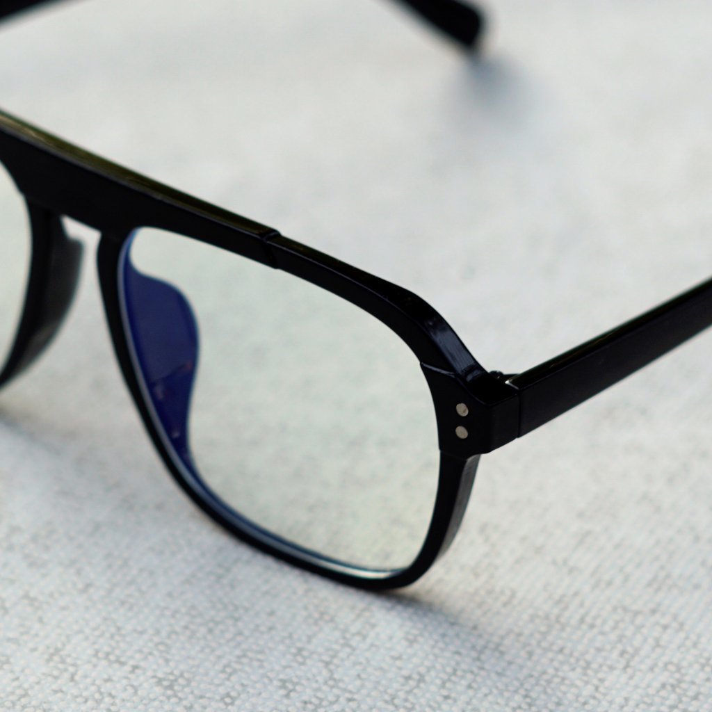 Stylish Square Winter Black Clear Sunglasses For Men And Women-Unique and Classy