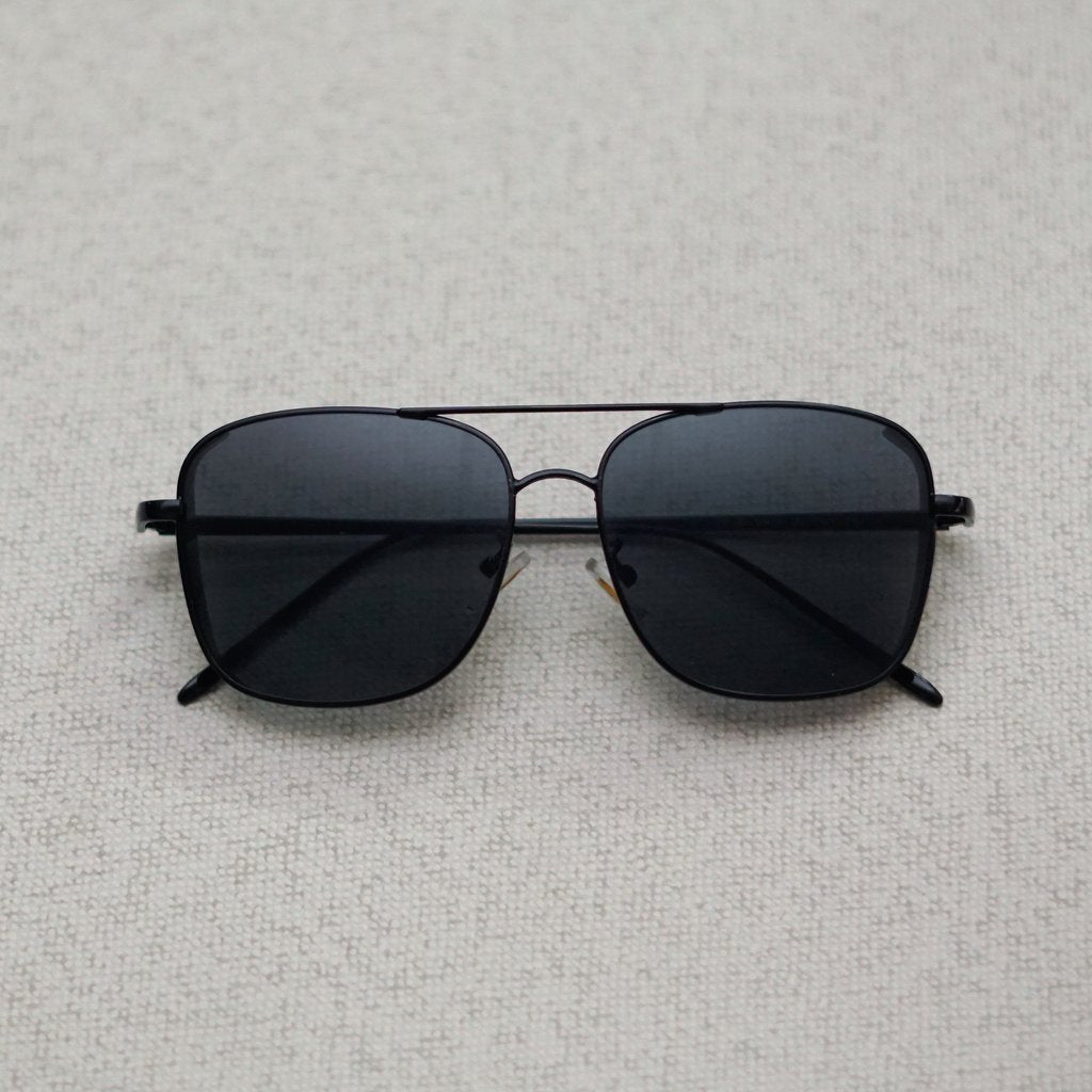 Rectangular Square Full Black Sunglasses For Men And Women-Unique and Classy