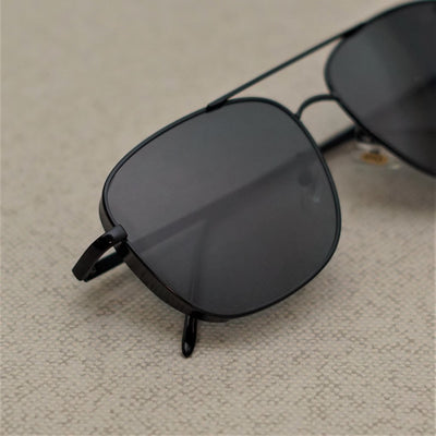 Rectangular Square Full Black Sunglasses For Men And Women-Unique and Classy