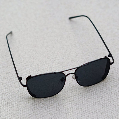 Rectangular Square Full Black Sunglasses For Men And Women-Unique and Classy